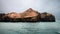 Panoramic coastal photo of Vestmannaeyjar island, Iceland