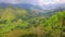 Panoramic cocora valley from above Salento Colombia