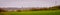 Panoramic of a colony of storks in the Santa Maria neighborhood. Palencia