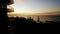 Panoramic - Coolangatta at sunset looking towards Surfers Paradise Qld Australia