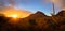 Panoramic Desert Sunset