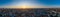 Panoramic drone aerial view on Wroclaw city