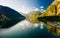 Panoramic and drone landscape of Geiranger fjords, Geirangerfjord, Norway