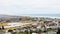 Panoramic Elevated view of Muizenberg beach in False Bay Cape Town