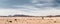 Panoramic empty desert background