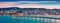 Panoramic evening cityscape of Argostolion town, former municipality on the island of Kefalonia, Ionian Islands, Greece.