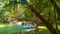 Panoramic exotic  beautiful tropical deep rainforest waterfall   Fresh waterfalls in deep forest