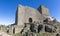 Panoramic exterior view at the iconic Marialva Medieval Castle and fortress, on Marialva village, Guarda, Portugal