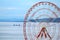 The Panoramic Ferris Wheel of Batumi against Georgia`s Black Sea and Blue Sky, Georgia