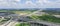 Panoramic flyover Katy freeway Interstate 10 stack interchange c