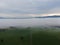 Panoramic foggy landscape with mountains in morning. Landscape