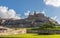 Panoramic of the fortified castle of San Felipe in the city of Cartagena de Indias, Colombia. This fortification was the defense