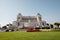 Panoramic front view of museum the Vittorio Emanuele II Monument