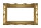 Panoramic golden frame for paintings, mirrors or photo