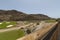 Panoramic golf course in the mountains