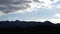 Panoramic of the Great Wall mountains in autumn,Altocumulus cloud in blue sky.