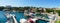 Panoramic Idilic sea water harbour private beach bar resturant old town Antalya turkey