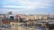 Panoramic iew of the city residential quarters of the center of Kyiv, Ukraine