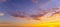 Panoramic image morning sky