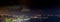 Panoramic image of Rio de Janeiro seen from above at night