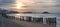 Panoramic image of Saint Malo beach in Brittany, France