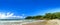 Panoramic image of the stunning Tiririca beach