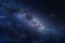 Panoramic Indigo Starry Sky in Deep Space, Generative AI