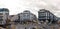 Panoramic infrared view of Brussels street