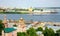 Panoramic july view of Nizhny Novgorod