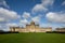 Panoramic landscape of Castle Howard Stately Home in the Howardian Hills