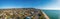 Panoramic landscape of Dromana coastline.