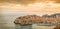 Panoramic landscape of Dubrovnik, historic city in Croatia.