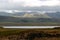 Panoramic of landscape of dyrholaey