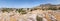 Panoramic landscape of El Torcal de Antequera is a nature reserve in the Sierra del Torcal mountain range