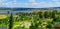 Panoramic landscape of Harod Valley and the Jezreel Valley