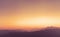 Panoramic landscape of Himalayan mountains at sunset