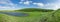 Panoramic landscape of Khakassia\'s small lake, siberia