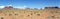 Panoramic landscape of Monument Valley