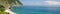 Panoramic landscape of ocean