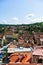 Panoramic landscape of the old town of Sighisoara, Transylvania