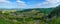 Panoramic landscape from the Rock of Solutre