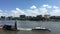 Panoramic landscape view of Brisbane river view