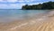 Panoramic landscape view of Coopers Beach Northland New Zealand