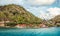 Panoramic landscape view of Terre-de-Haut Island, Guadeloupe, Les Saintes.