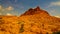 Panoramic landscape view to sahel and oasis, Dogondoutchi, Niger