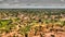 Panoramic landscape view to sahel and oasis, Dogondoutchi, Niger