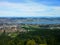 Panoramic landscape view from the top of the Uetliberg