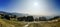 Panoramic landscape view. Vosges mountains.