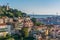 Panoramic late afternoon view from Miradouro da Graca in Lisbon, Portugal