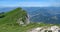 Panoramic from from Les Trois Becs, France